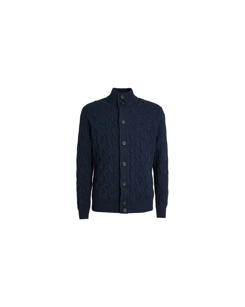Filippo de Laurentiis STRICKWAREN - Strickjackenauf YOOX.COM Blau