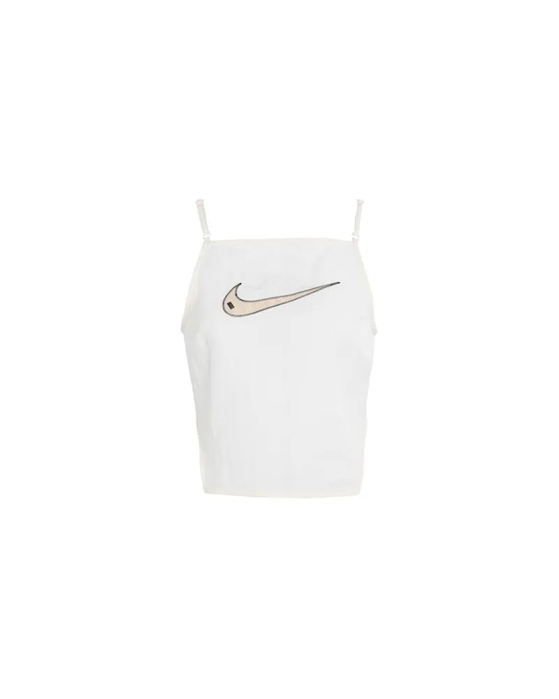 Nike Swoosh Cami Women Crop Tank Top  - TOPS - Topsauf YOOX.COM Elfenbein