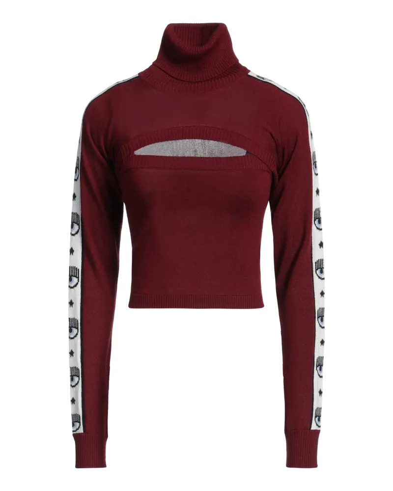 Chiara Ferragni Rollkragenpullover Bordeaux