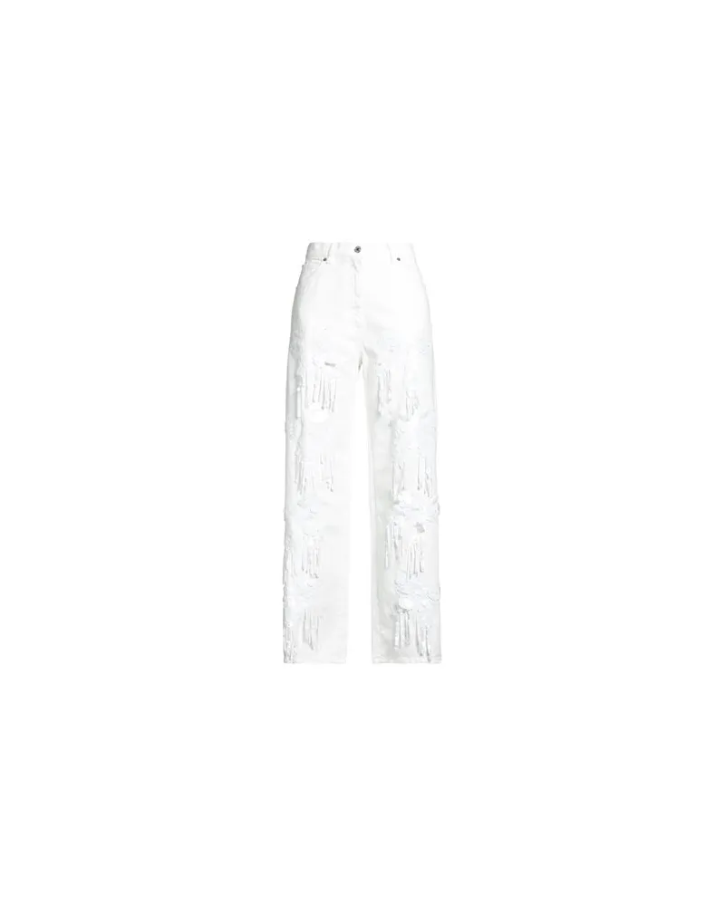 MSGM HOSEN & RÖCKE - Jeanshosenauf YOOX.COM Weiß