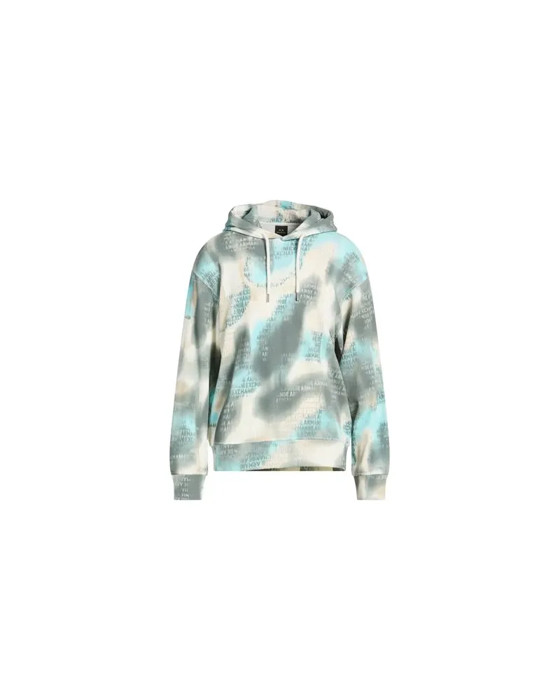 Armani Exchange TOPS - Sweatshirtsauf YOOX.COM Himmelblau