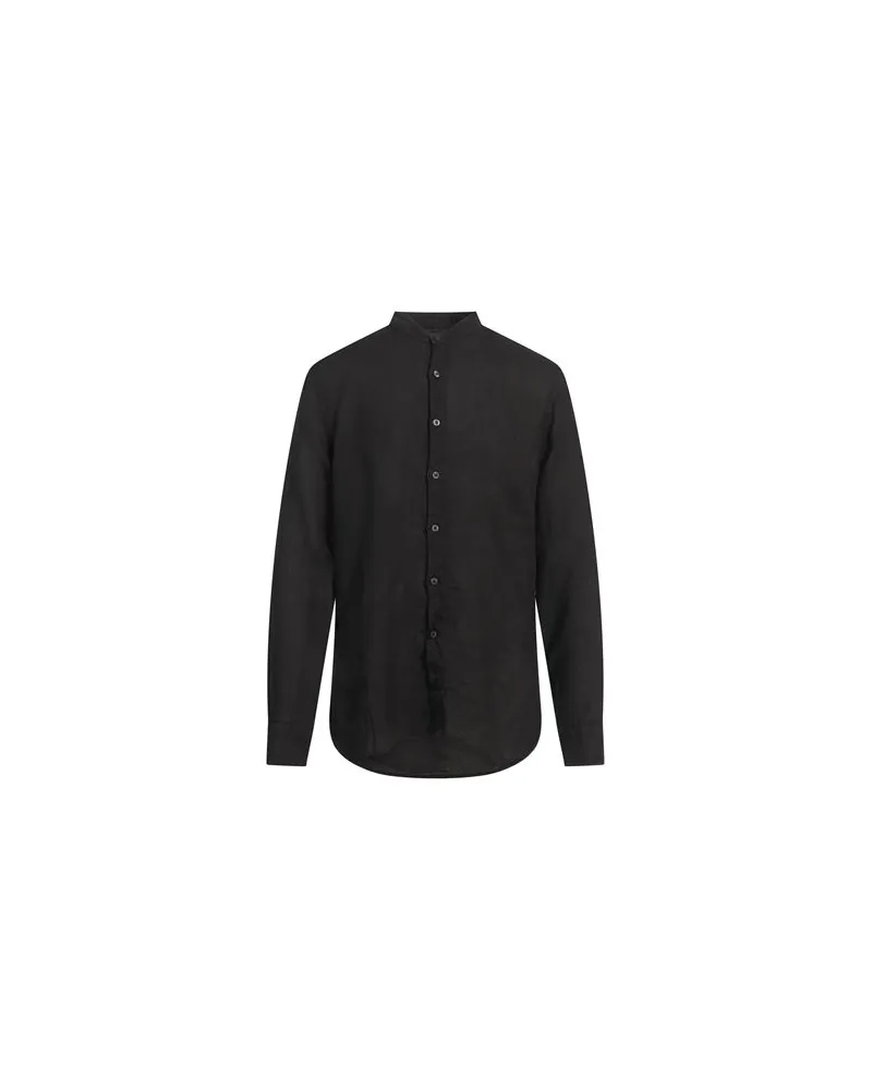 120% Lino TOPS - Hemdenauf YOOX.COM Schwarz