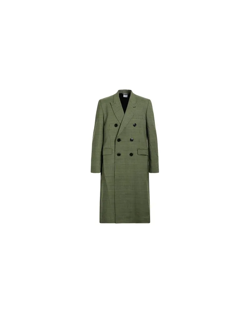 VETEMENTS JACKEN & MÄNTEL - Mäntelauf YOOX.COM Grün