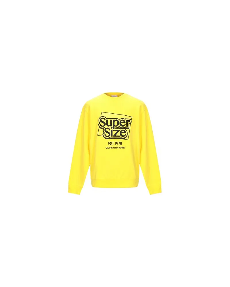 Calvin Klein TOPS - Sweatshirtsauf YOOX.COM Gelb
