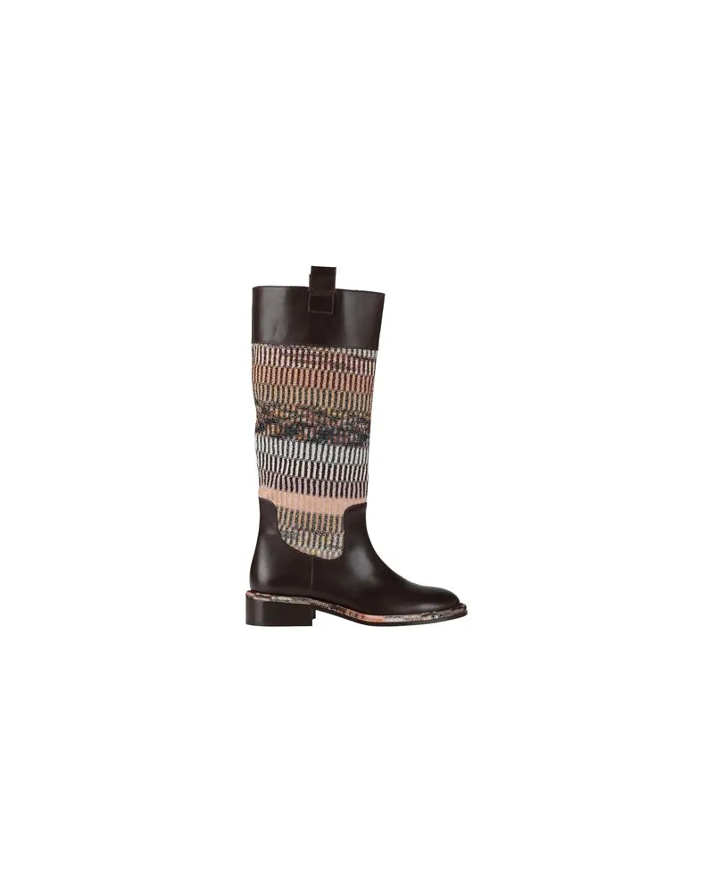 Missoni SCHUHE - Stiefelauf YOOX.COM Dunkelbraun