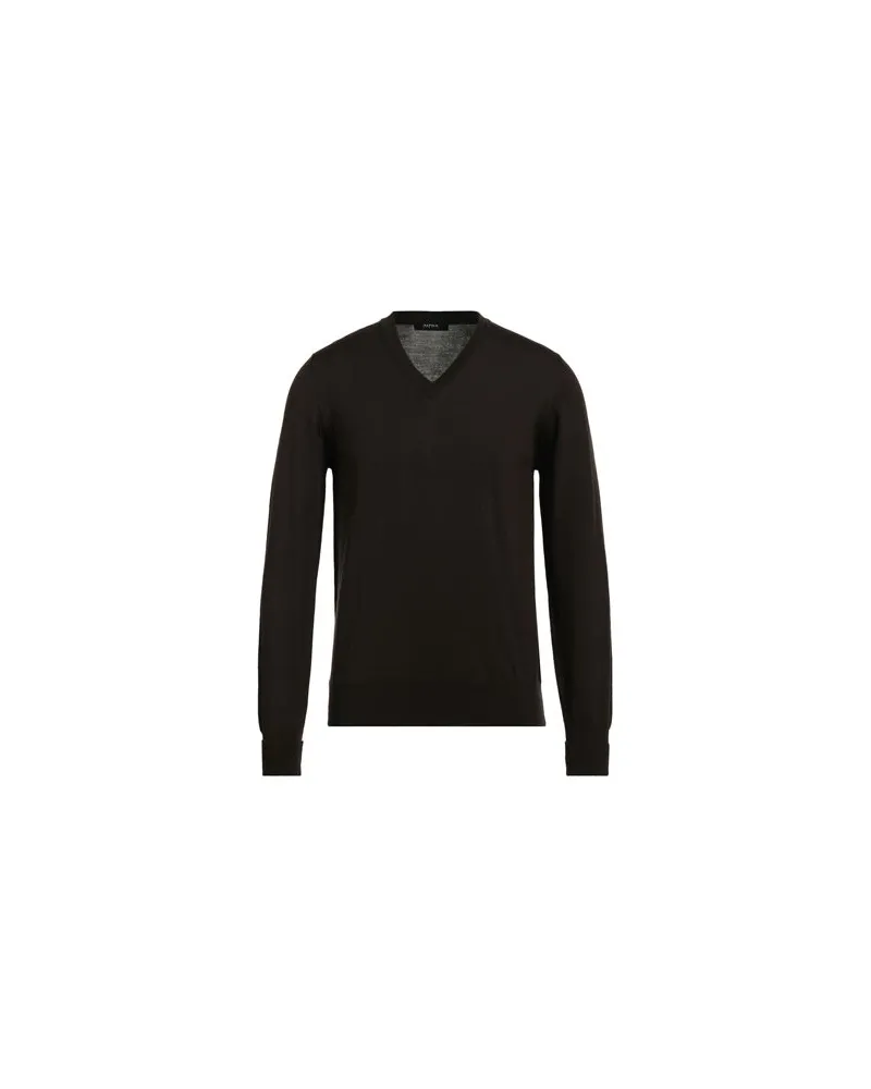 Alpha Studio STRICKWAREN - Pulloverauf YOOX.COM Dunkelbraun