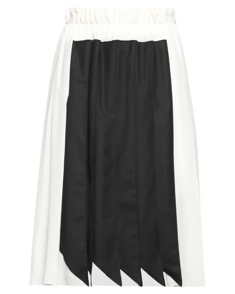 Victoria Beckham Midi-Rock Elfenbein