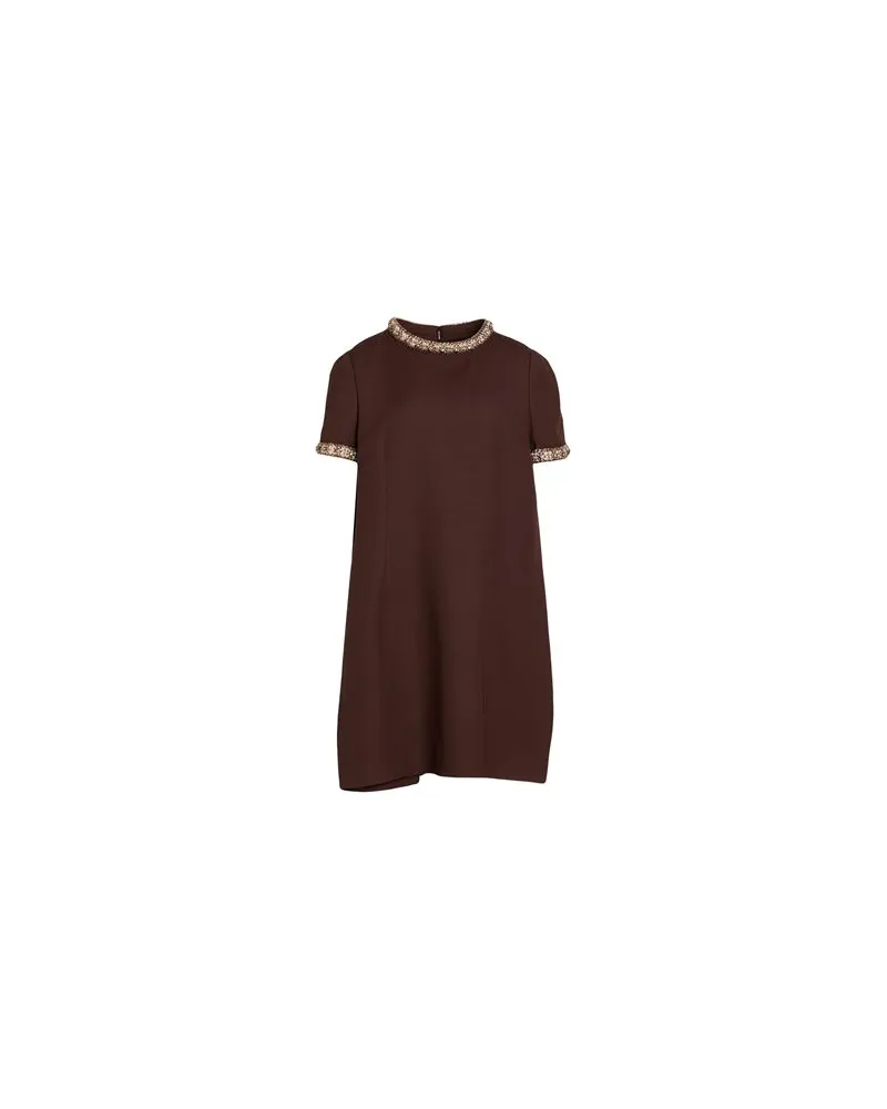 Valentino Garavani KLEIDER - Mini-Kleiderauf YOOX.COM Schokobraun