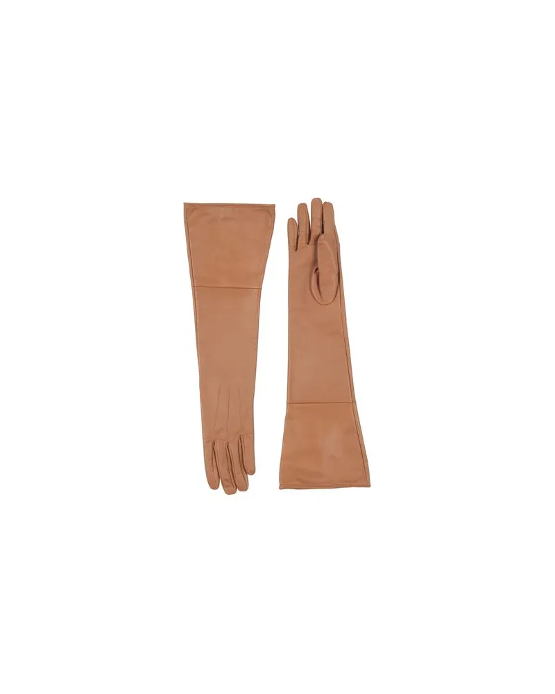 Elisabetta Franchi ACCESSOIRES - Handschuheauf YOOX.COM Kamel
