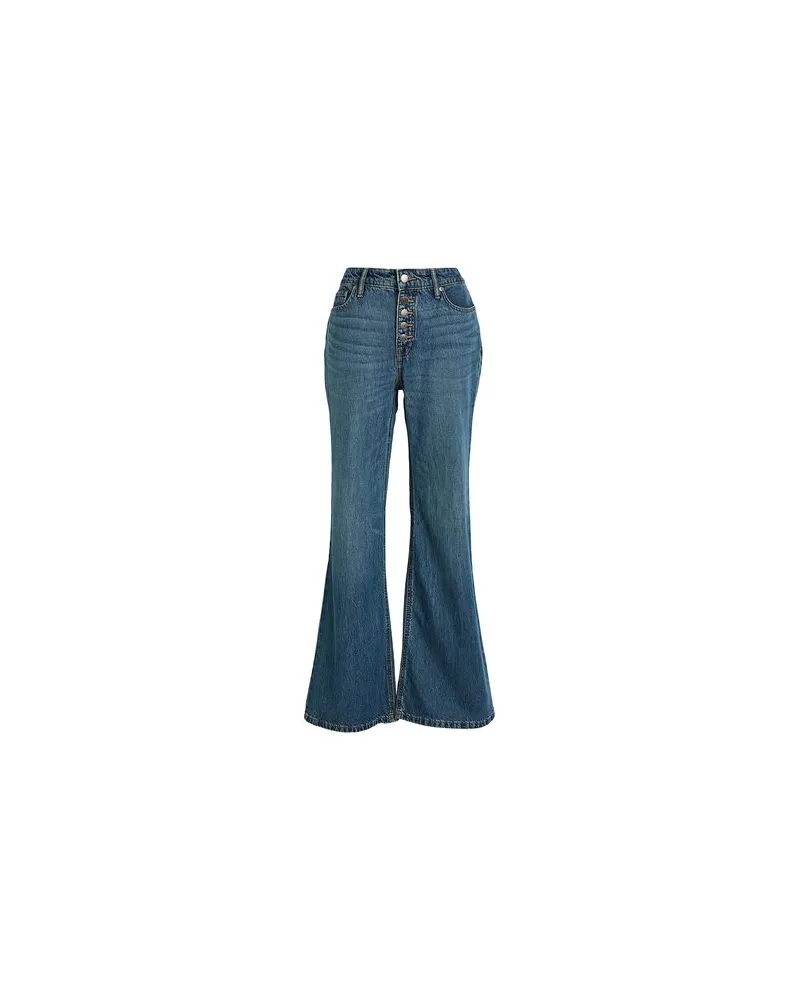 Ralph Lauren HIGH-RISE FLARE JEAN  - HOSEN & RÖCKE - Jeanshosenauf YOOX.COM Blau