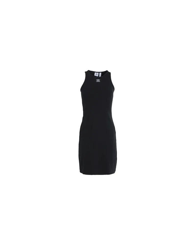adidas RIB TANK DRESS  - RIB TANK DRESS - KLEIDER - Mini-Kleiderauf YOOX.COM Schwarz