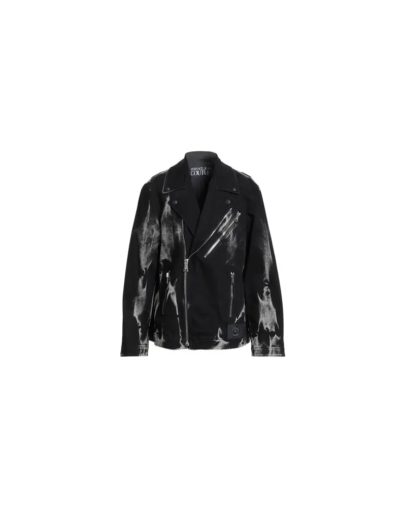 Versace Jeans JACKEN & MÄNTEL - Jeansjacken/Mäntelauf YOOX.COM Schwarz