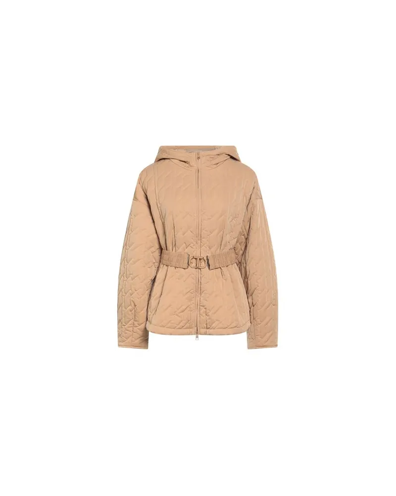 Twin-Set JACKEN & MÄNTEL - Pufferjacken & Daunenjackenauf YOOX.COM Sand