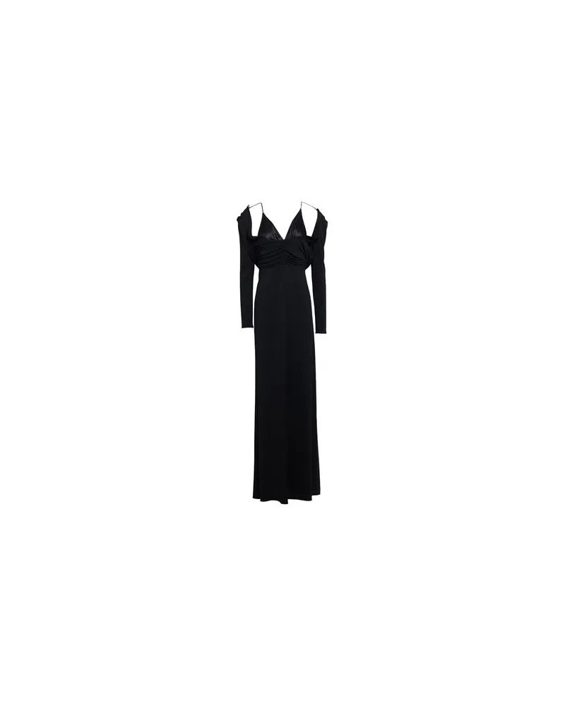 Elisabetta Franchi KLEIDER - Maxi-Kleiderauf YOOX.COM Schwarz