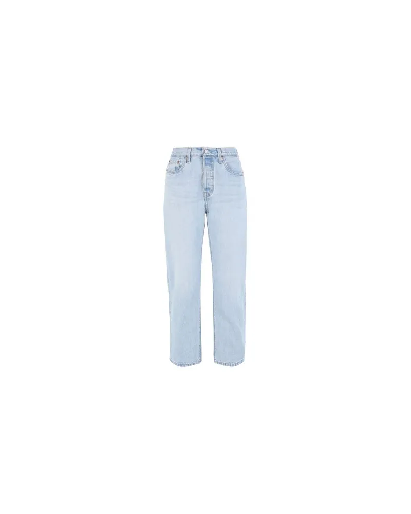 Levi's 501 CROP  - HOSEN & RÖCKE - Jeanshosenauf YOOX.COM Blau
