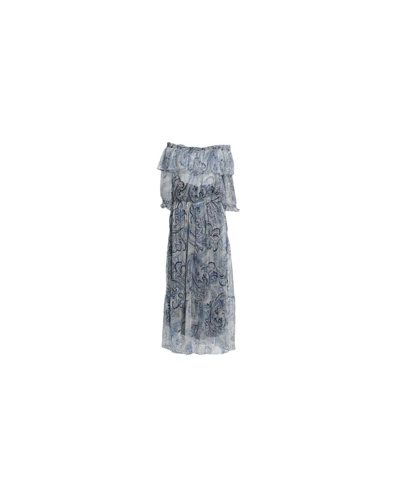 Les Copains KLEIDER - Maxi-Kleiderauf YOOX.COM Himmelblau