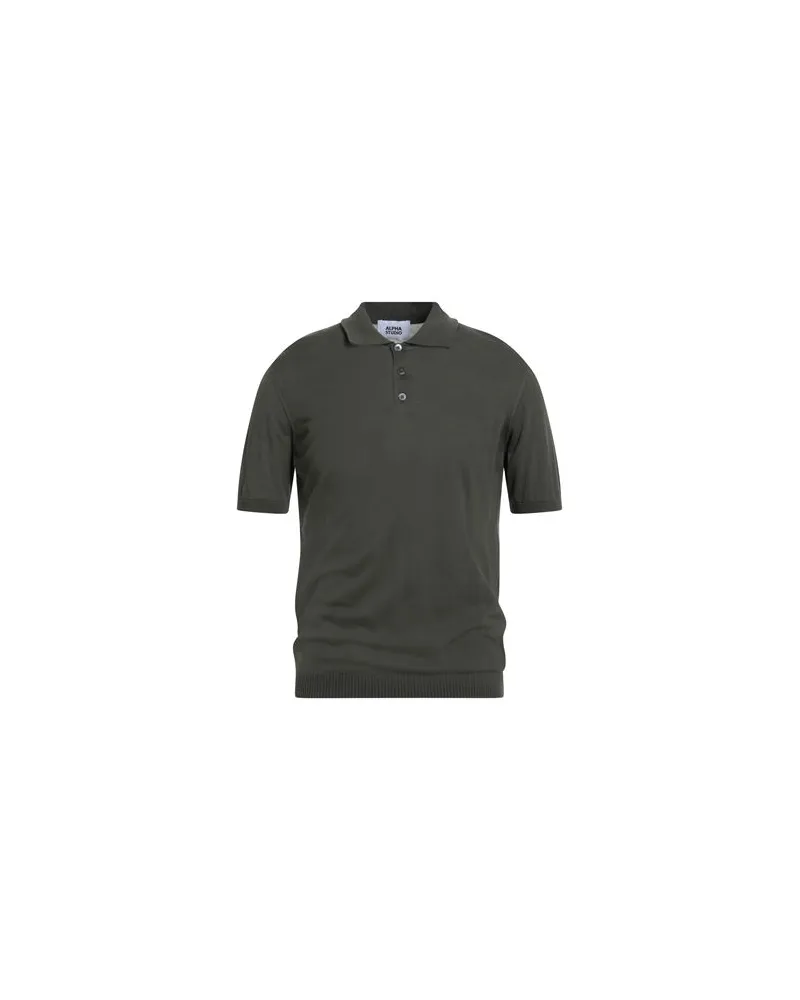 Alpha Studio STRICKWAREN - Pulloverauf YOOX.COM Militärgrün