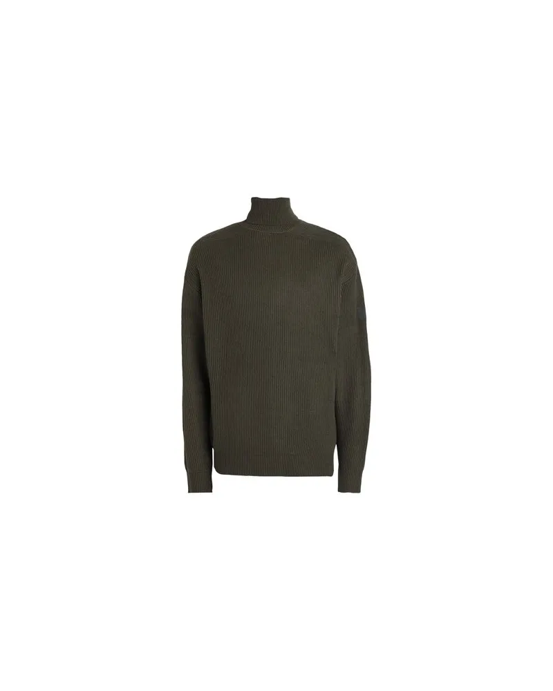 Jack & Jones STRICKWAREN - Rollkragenpulloverauf YOOX.COM Militärgrün
