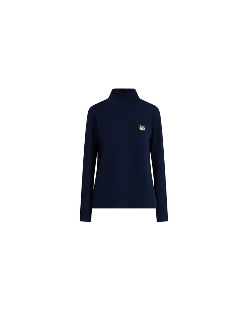 Kitsuné STRICKWAREN - Rollkragenpulloverauf YOOX.COM Marineblau