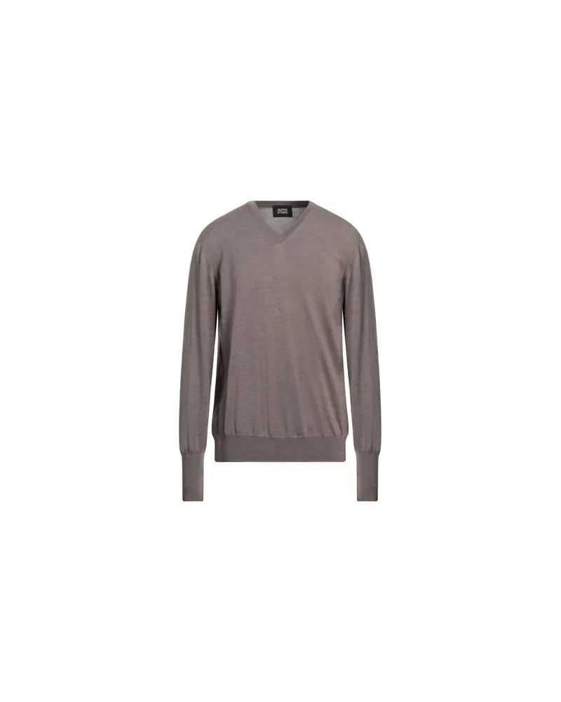 Alpha Studio STRICKWAREN - Pulloverauf YOOX.COM Khaki