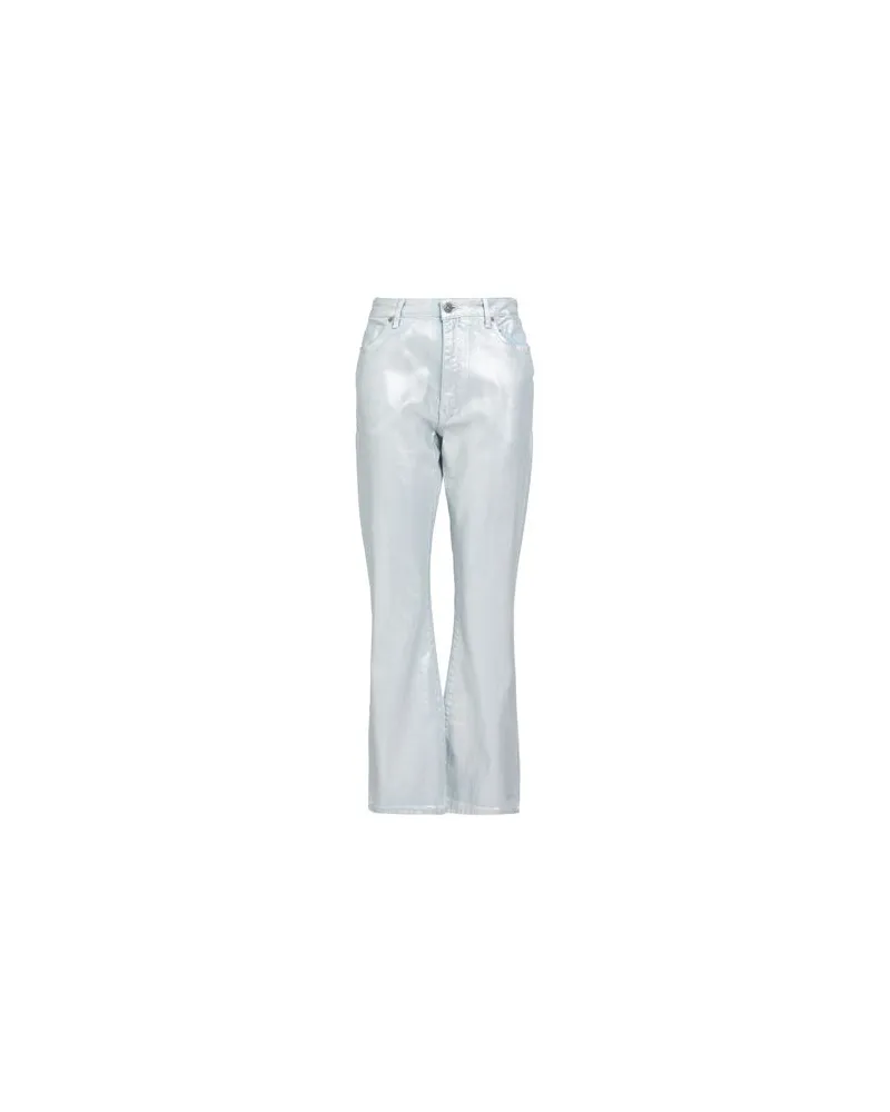Dondup HOSEN & RÖCKE - Jeanshosenauf YOOX.COM Silber
