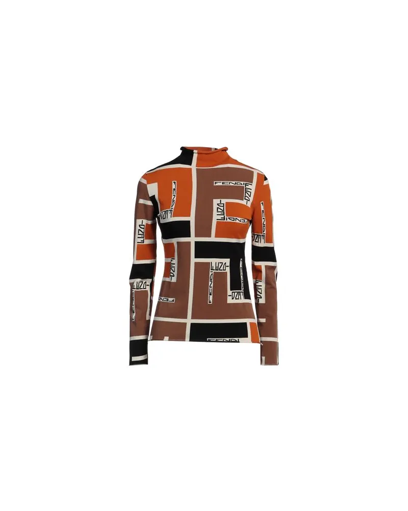 Fendi STRICKWAREN - Rollkragenpulloverauf YOOX.COM Rostrot