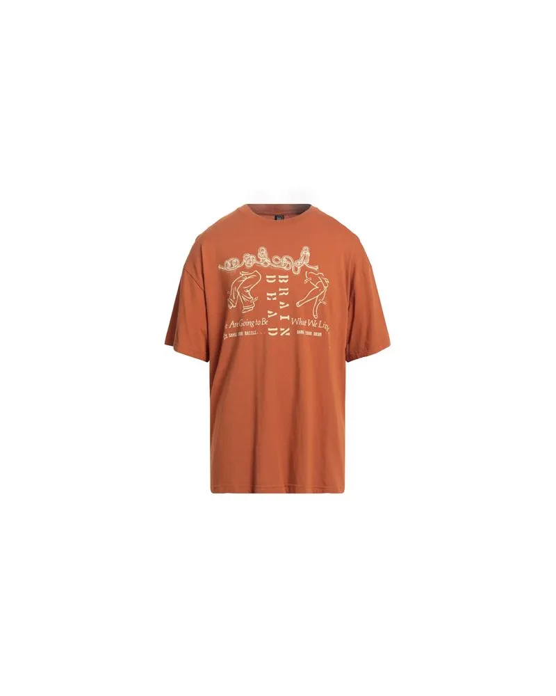 Brain Dead TOPS - T-shirtsauf YOOX.COM Rostrot