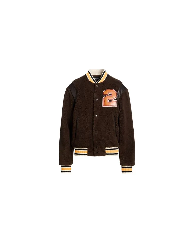Dsquared2 JACKEN & MÄNTEL - Shearling- & Kunstfellauf YOOX.COM Braun