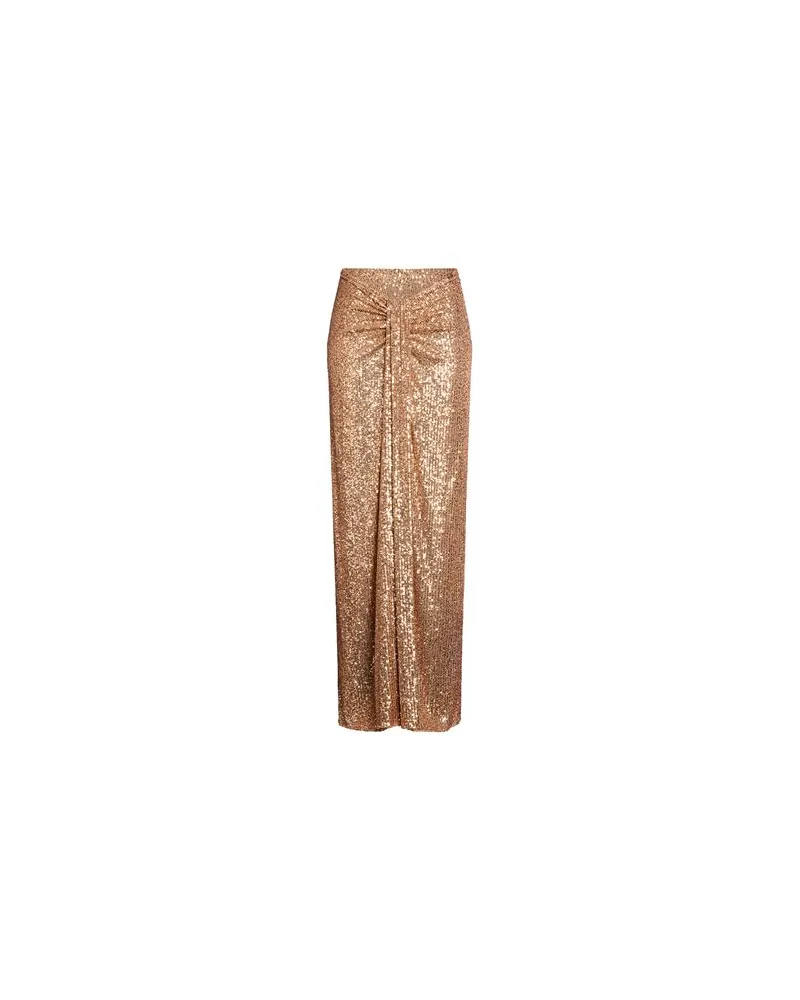 Elisabetta Franchi HOSEN & RÖCKE - Maxi-Röckeauf YOOX.COM Gold