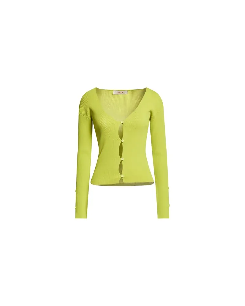 Jucca STRICKWAREN - Strickjackenauf YOOX.COM Limettengrün
