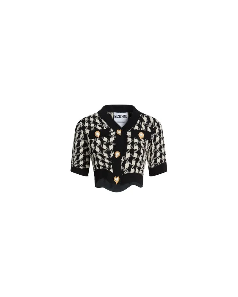 Moschino STRICKWAREN - Strickjackenauf YOOX.COM Schwarz