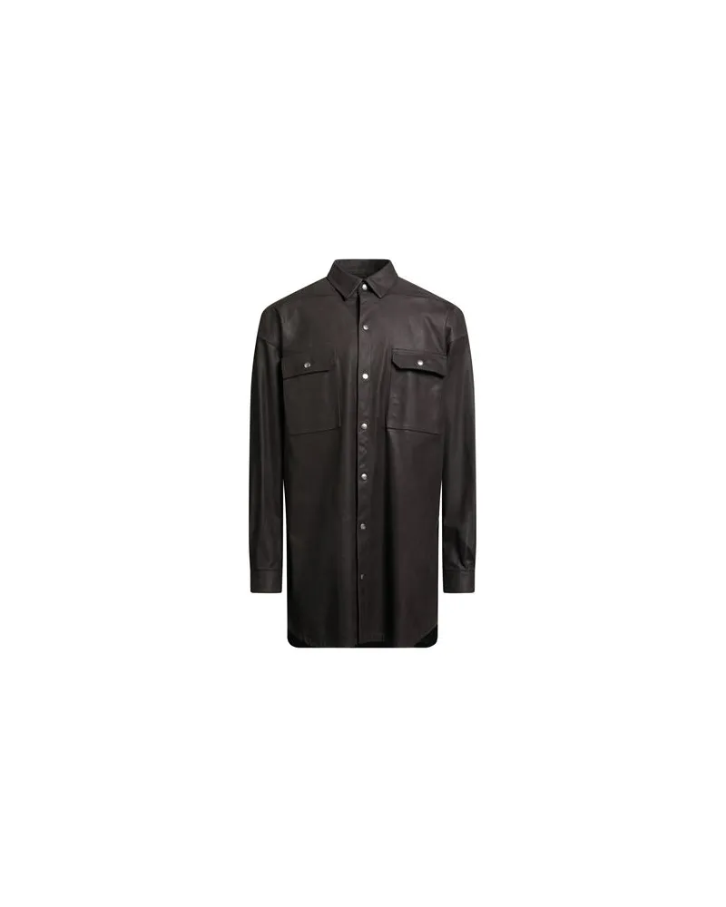 Rick Owens TOPS - Hemdenauf YOOX.COM Dunkelbraun