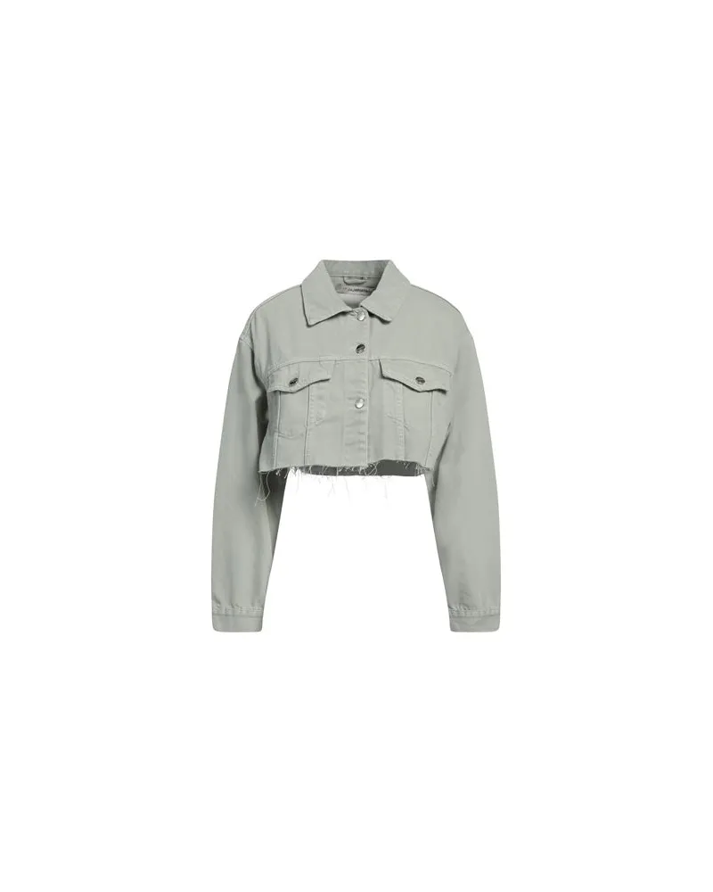 HINNOMINATE JACKEN & MÄNTEL - Jeansjacken/Mäntelauf YOOX.COM Salbeigrün