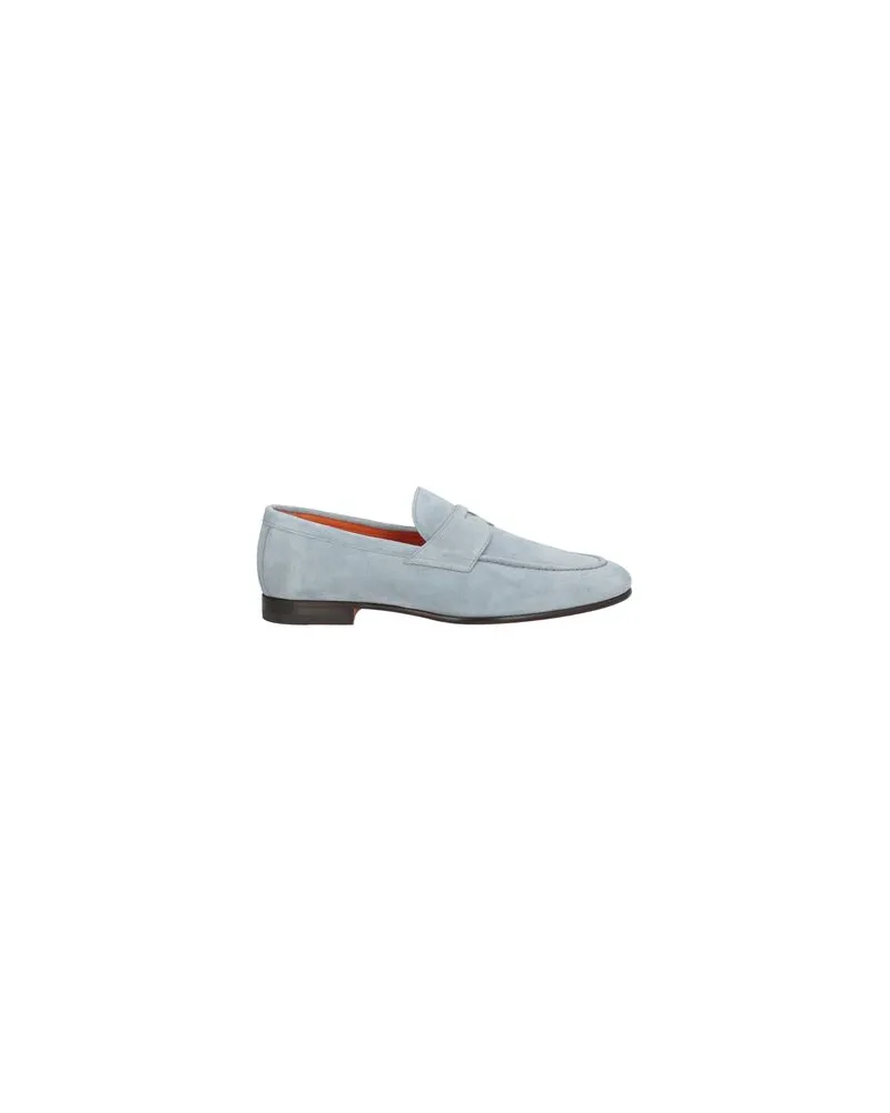 Santoni SCHUHE - Mokassinsauf YOOX.COM Himmelblau