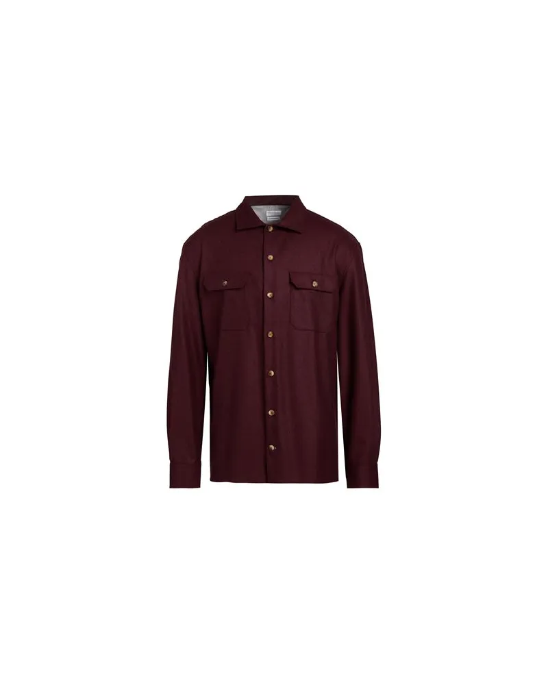Brunello Cucinelli TOPS - Hemdenauf YOOX.COM Bordeaux