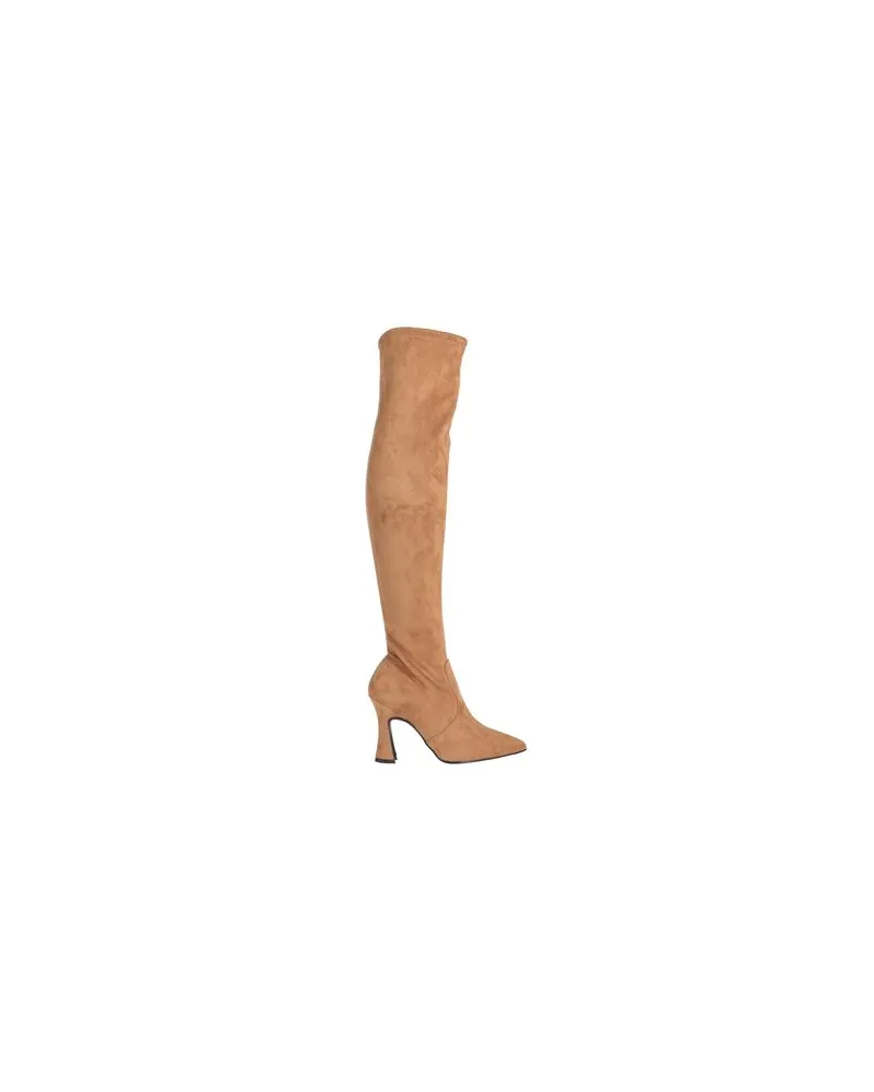 Nila & Nila SCHUHE - Stiefelauf YOOX.COM Kamel