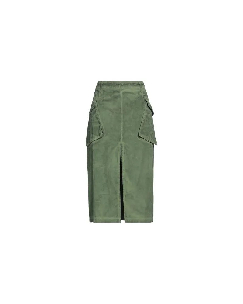 HALFBOY HOSEN & RÖCKE - Midi-Röckeauf YOOX.COM Militärgrün