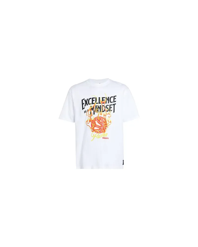 Puma Hoops Excellence Tee  - Hoops Excellence Tee - TOPS - T-shirtsauf YOOX.COM Weiß