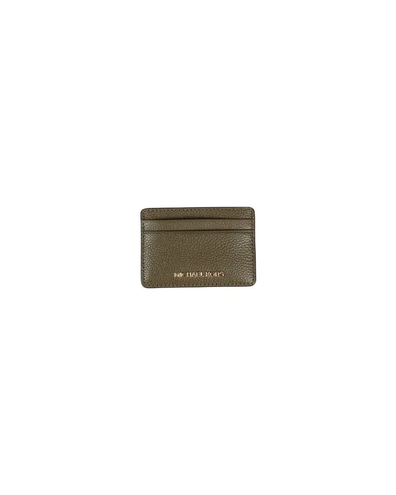 Michael Kors CARD HOLDER   - Kleinlederwaren - Kartenetuisauf YOOX.COM Militärgrün