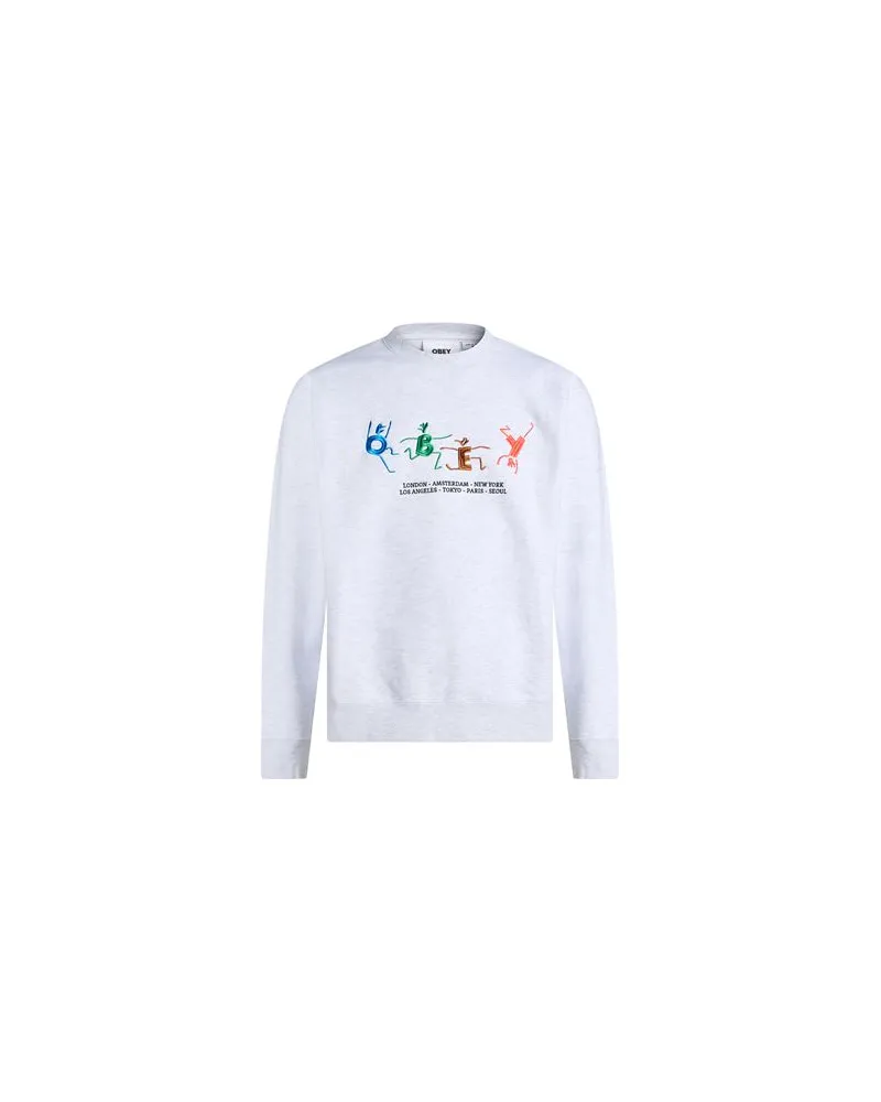 Obey TOPS - Sweatshirtsauf YOOX.COM Hellgrau