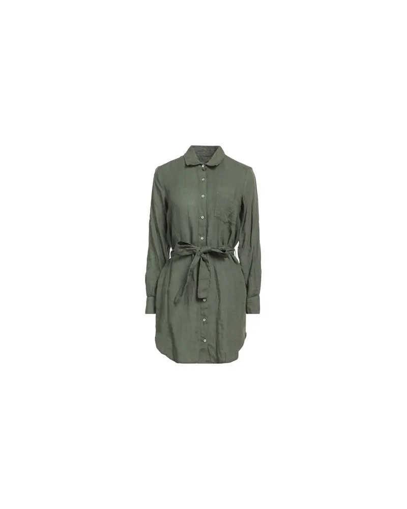 120% Lino KLEIDER - Mini-Kleiderauf YOOX.COM Militärgrün