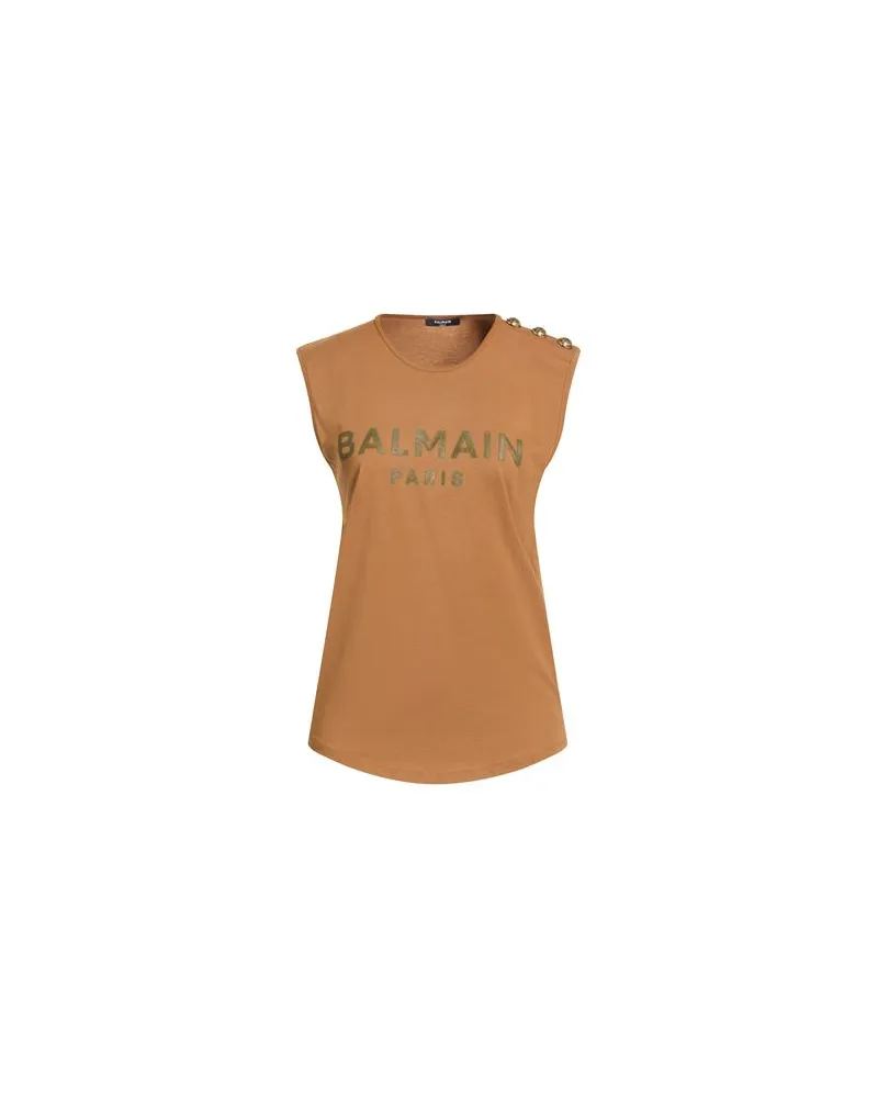 Balmain TOPS - T-shirtsauf YOOX.COM Braun