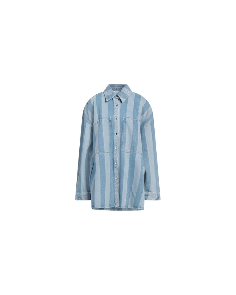 Nanushka TOPS - Jeanshemdenauf YOOX.COM Blau