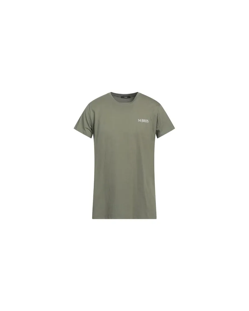 14BROS TOPS - T-shirtsauf YOOX.COM Militärgrün