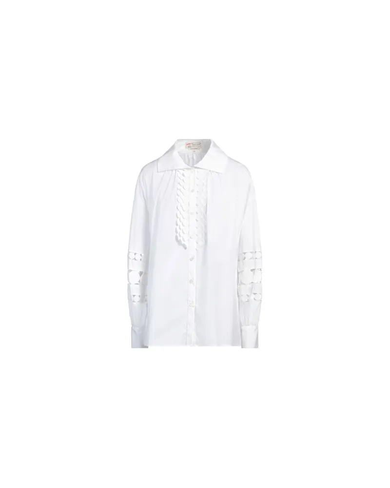 Maison Common TOPS - Hemdenauf YOOX.COM Weiß