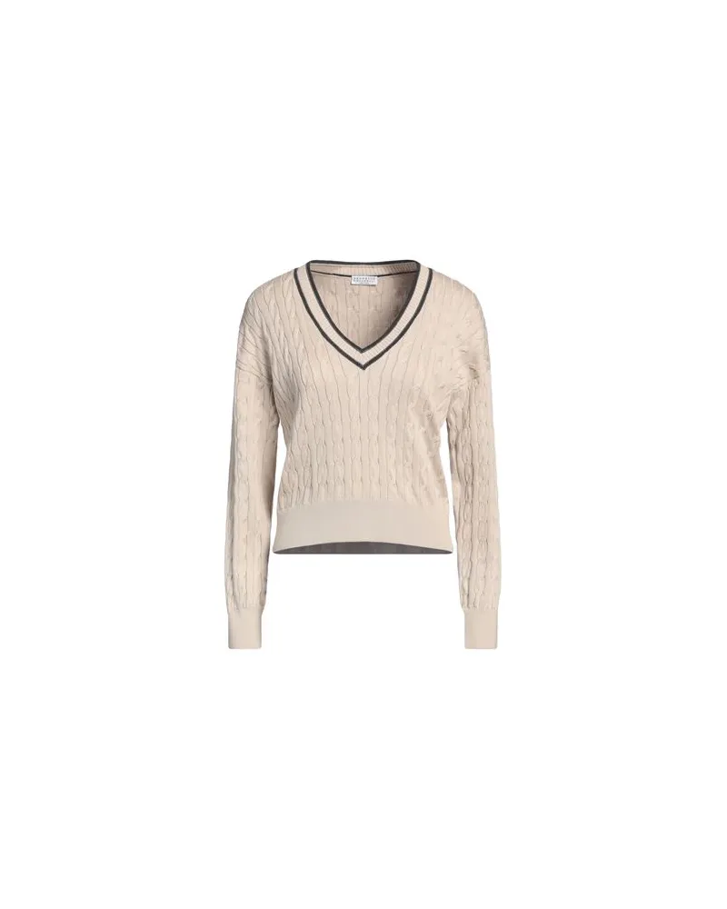 Brunello Cucinelli STRICKWAREN - Pulloverauf YOOX.COM Beige