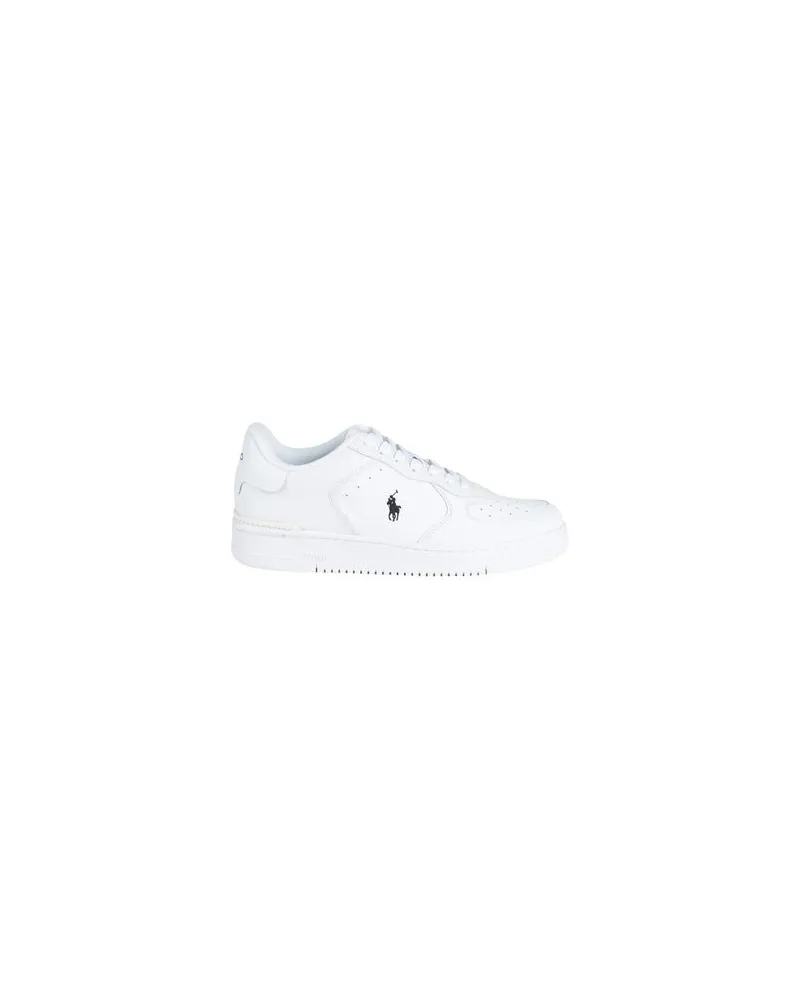 Ralph Lauren MASTERS COURT LEATHER SNEAKER  - SCHUHE - Sneakersauf YOOX.COM Weiß