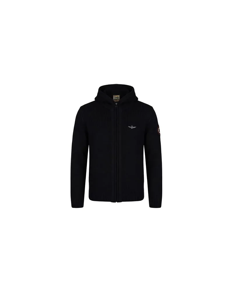 Aeronautica Militare STRICKWAREN - Strickjackenauf YOOX.COM Schwarz