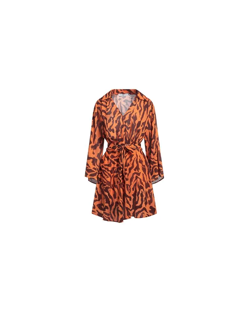 Simona Corsellini KLEIDER - Mini-Kleiderauf YOOX.COM Orange
