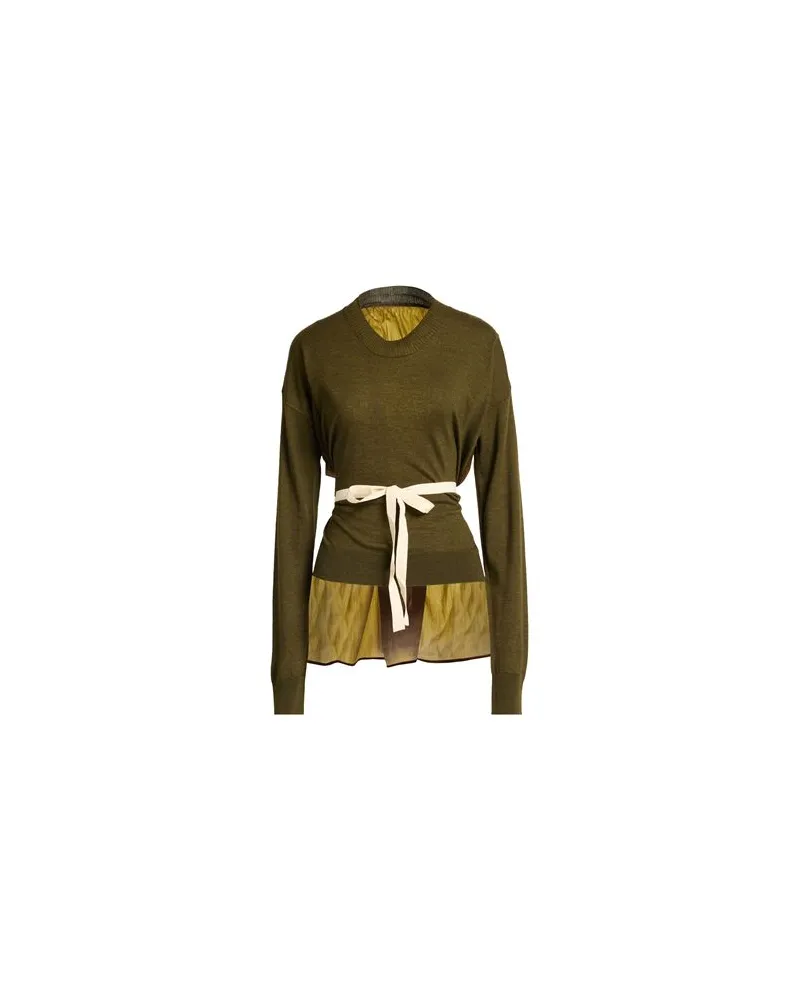 Uma Wang STRICKWAREN - Pulloverauf YOOX.COM Dunkelgrün